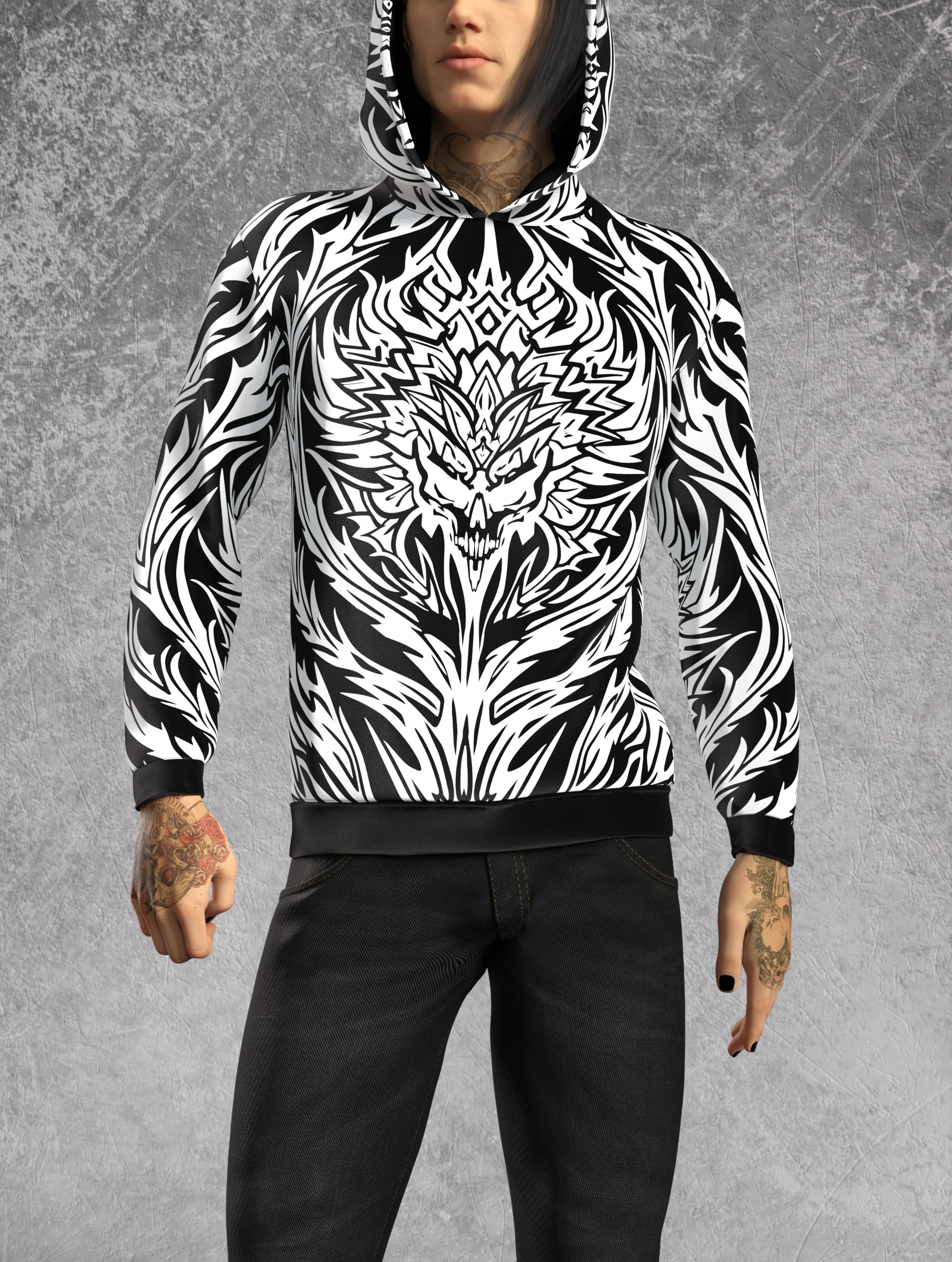 Predator Male Short Hoodie 1