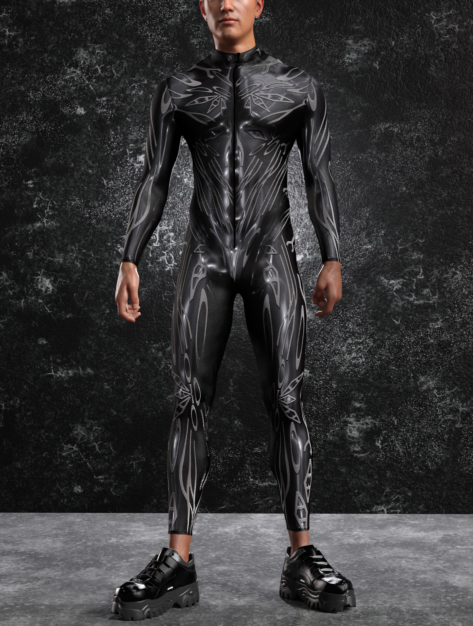 Corrupted Carbon Male Costume 2