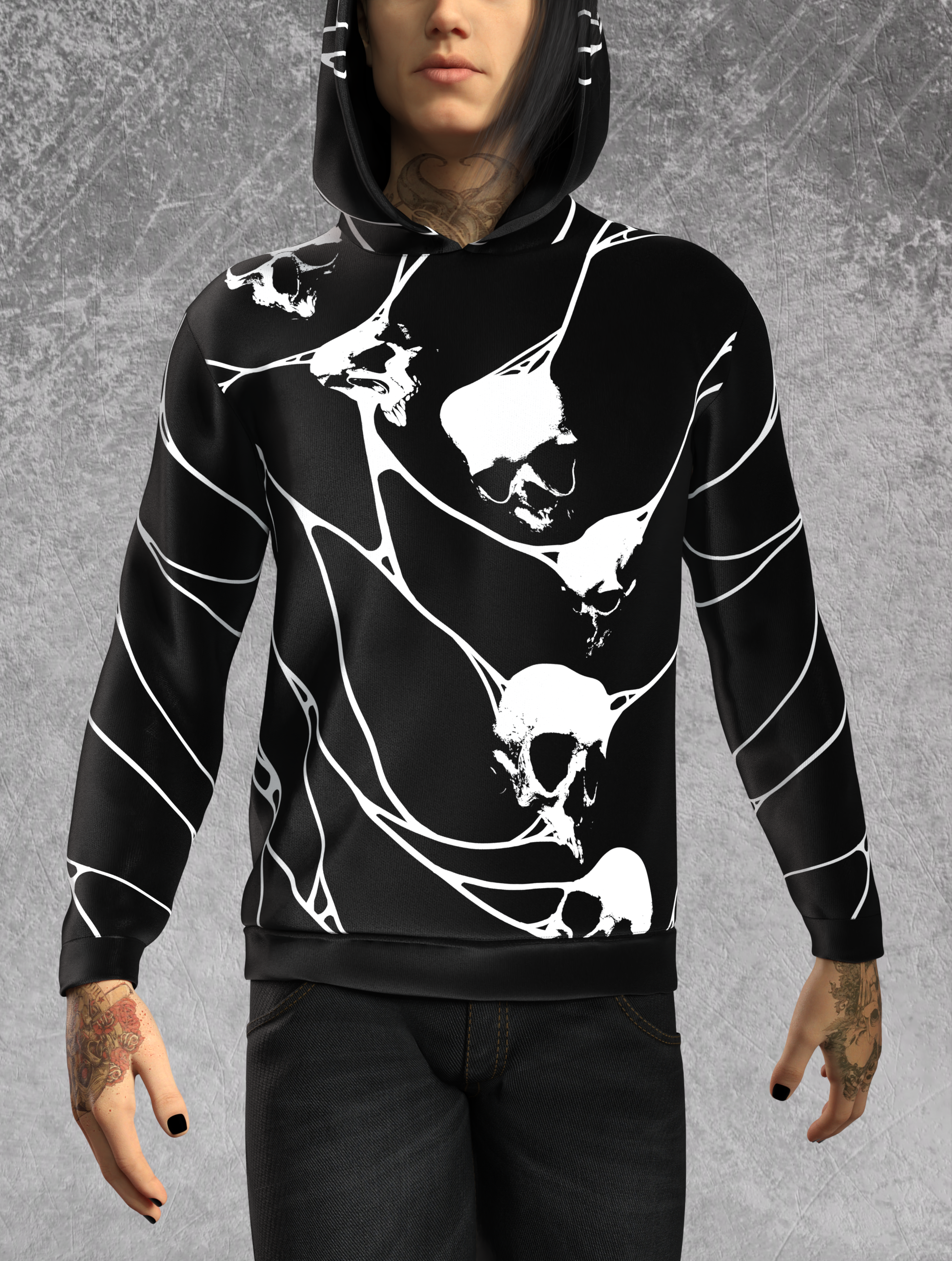 Amnesia Male Short Hoodie 1