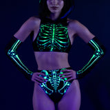 Toxic Skeleton Hooded Top