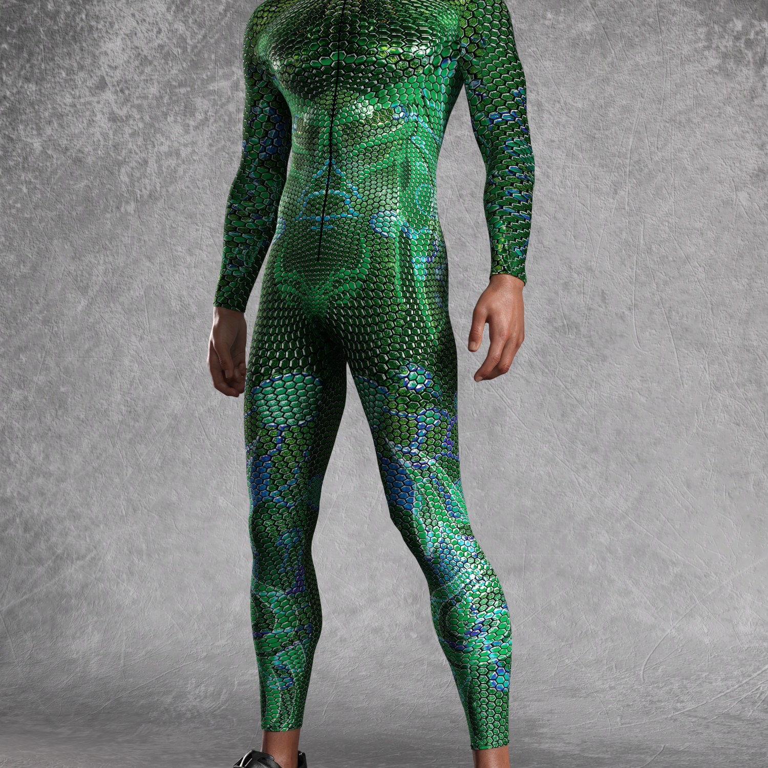 Myriad Walker Green Male Costume Lycra