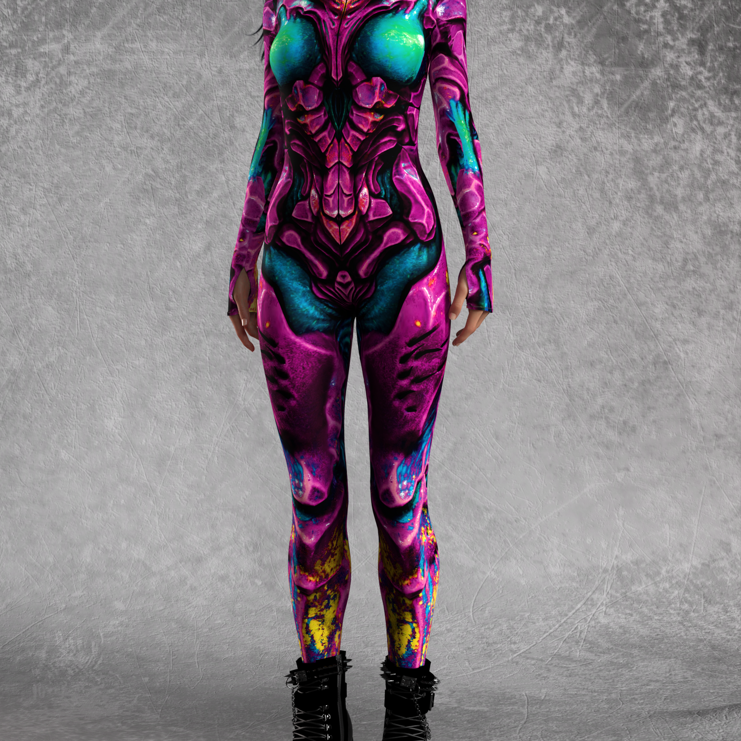 Kryptonian Armor Magenta Costume 4