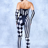 Dark Clown Strapless Romper