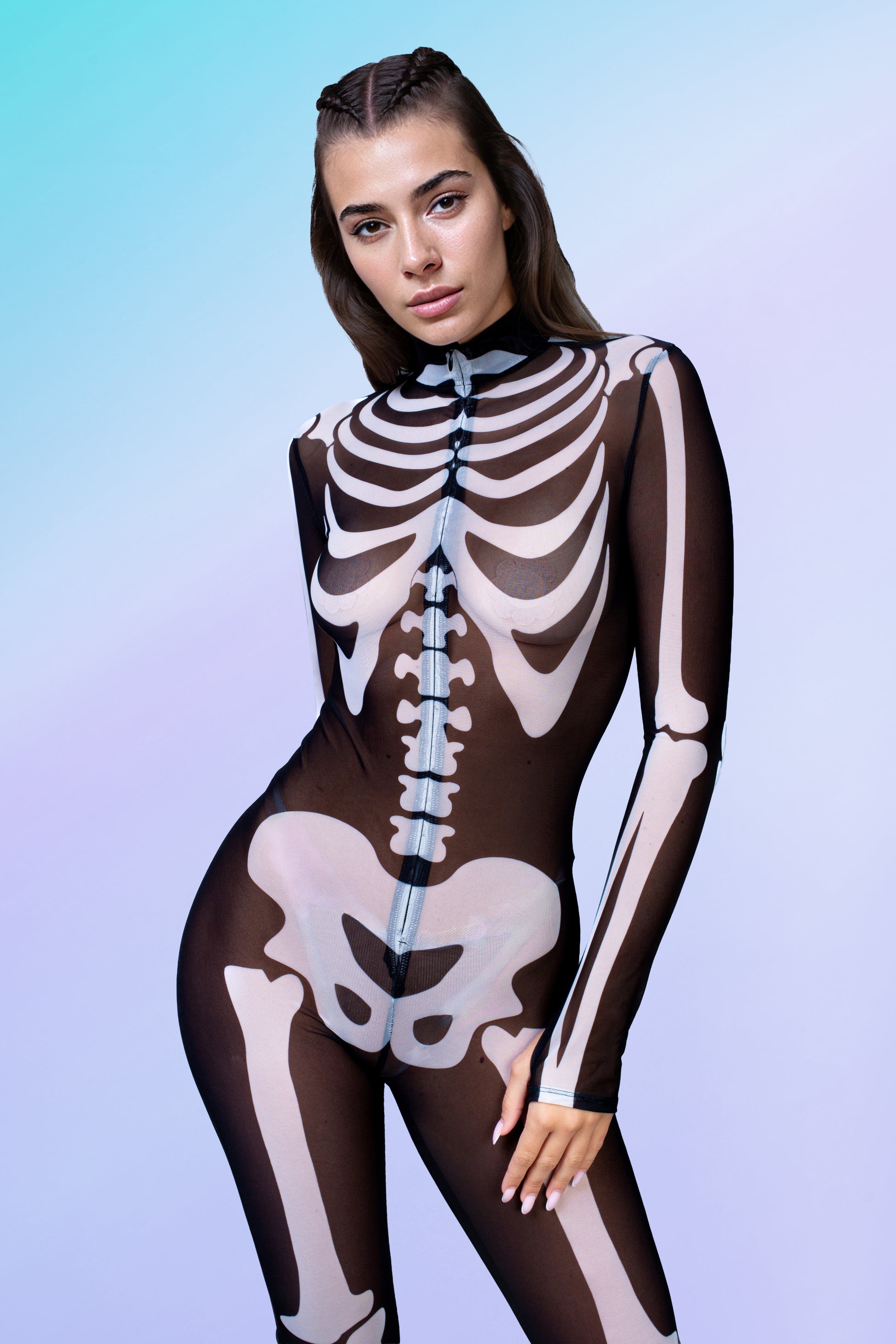 BnW Bossy Skeleton Mesh Costume 1