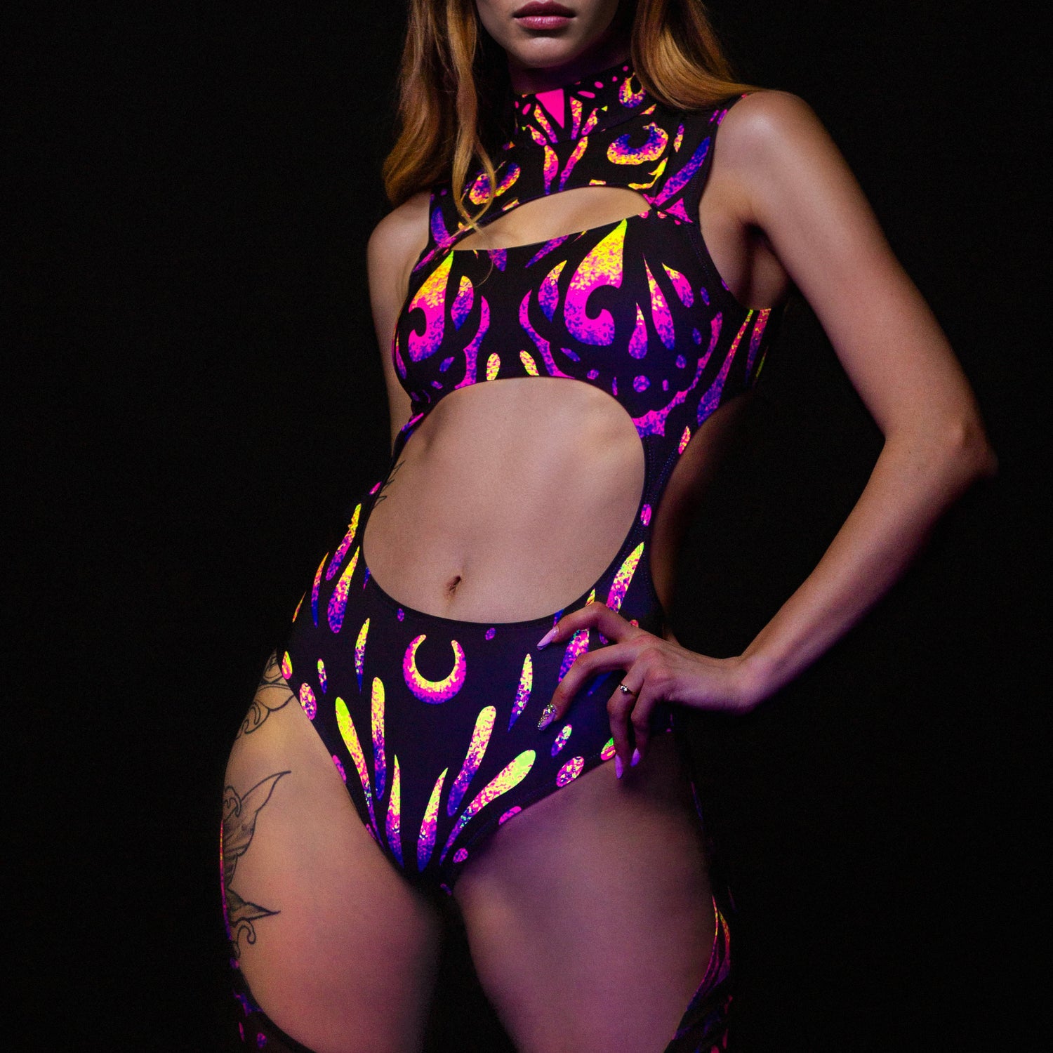 Dreamflight Chaps Leotard Duster Set