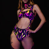 Dreamflight Chaps Leotard Duster Set