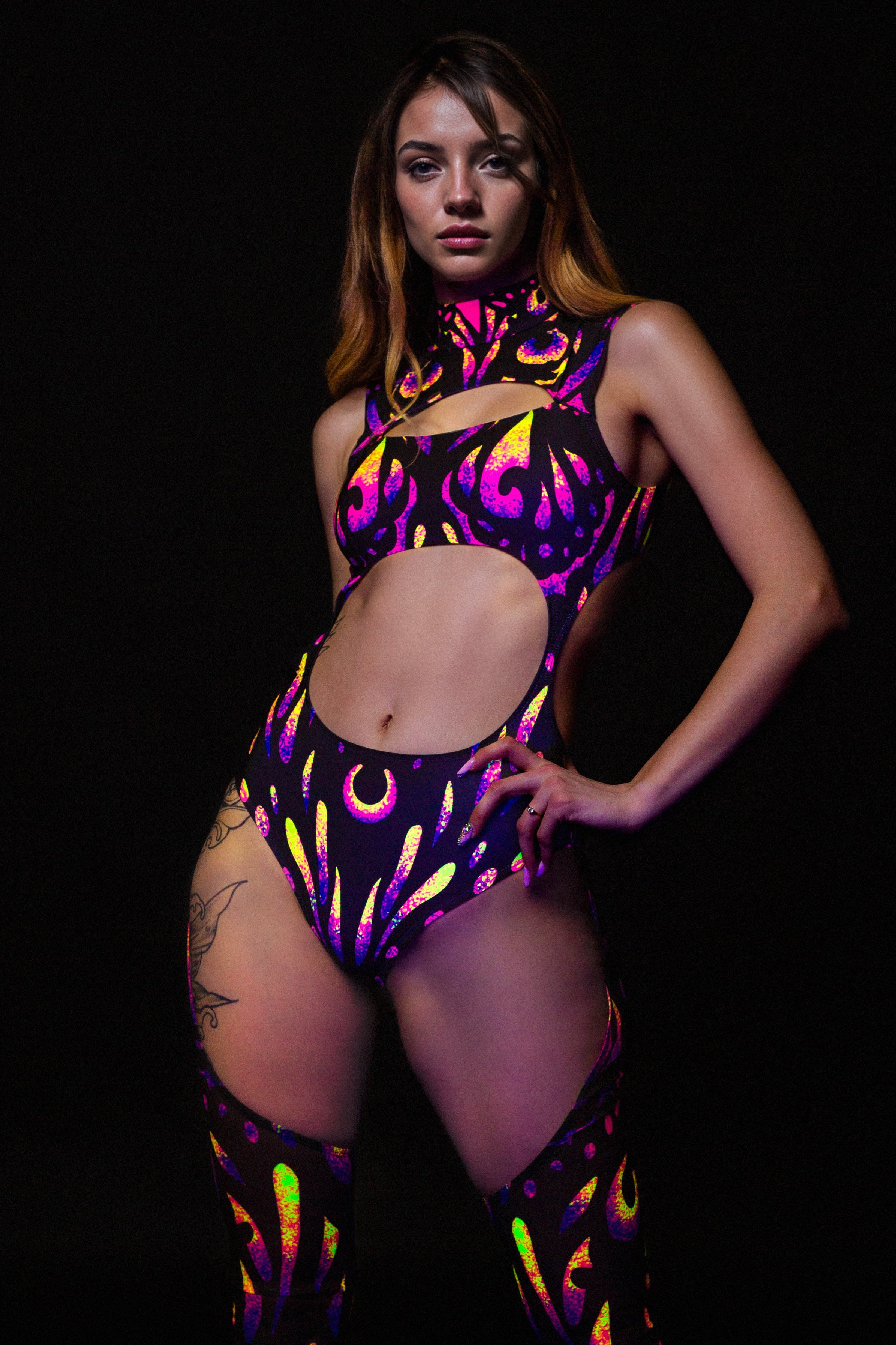 Dreamflight Chaps Leotard Duster Set 1