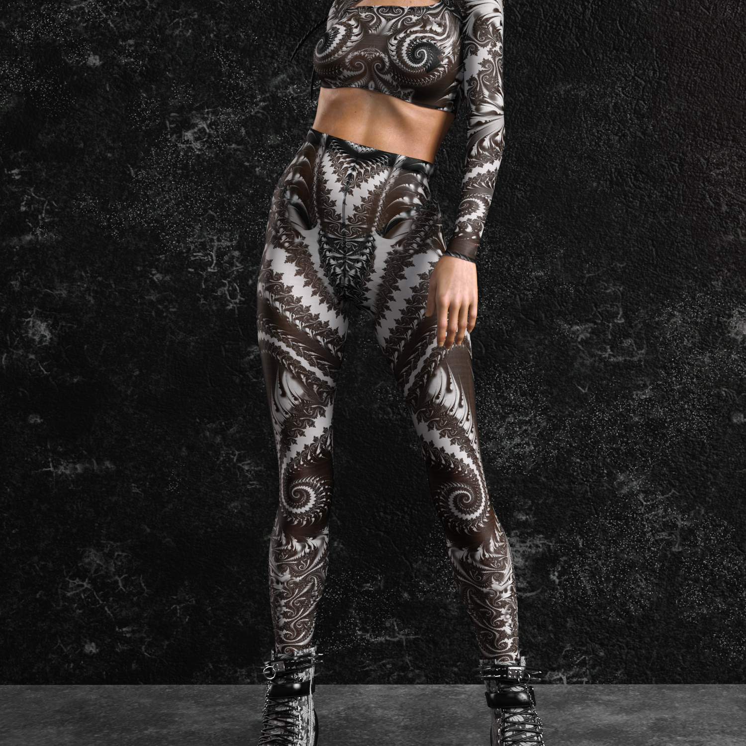 Women Wraith Mesh Leggings