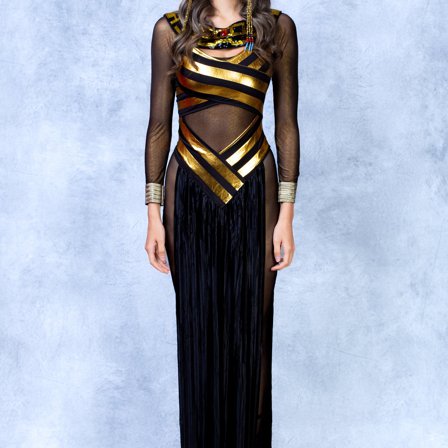 Golden Relic Stripe Bodysuit Black, Gold