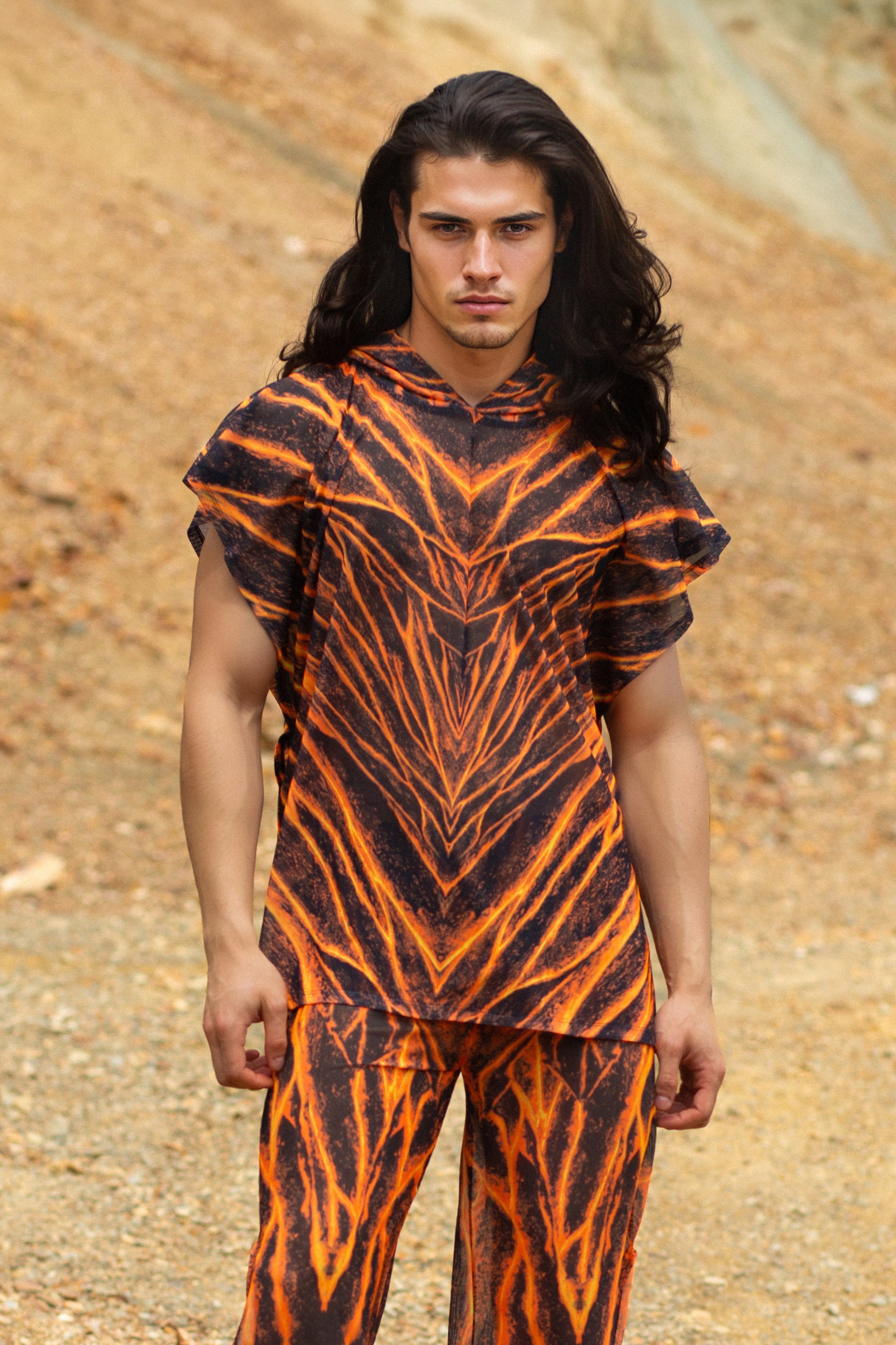 Lava Burst Male Split Pants 2