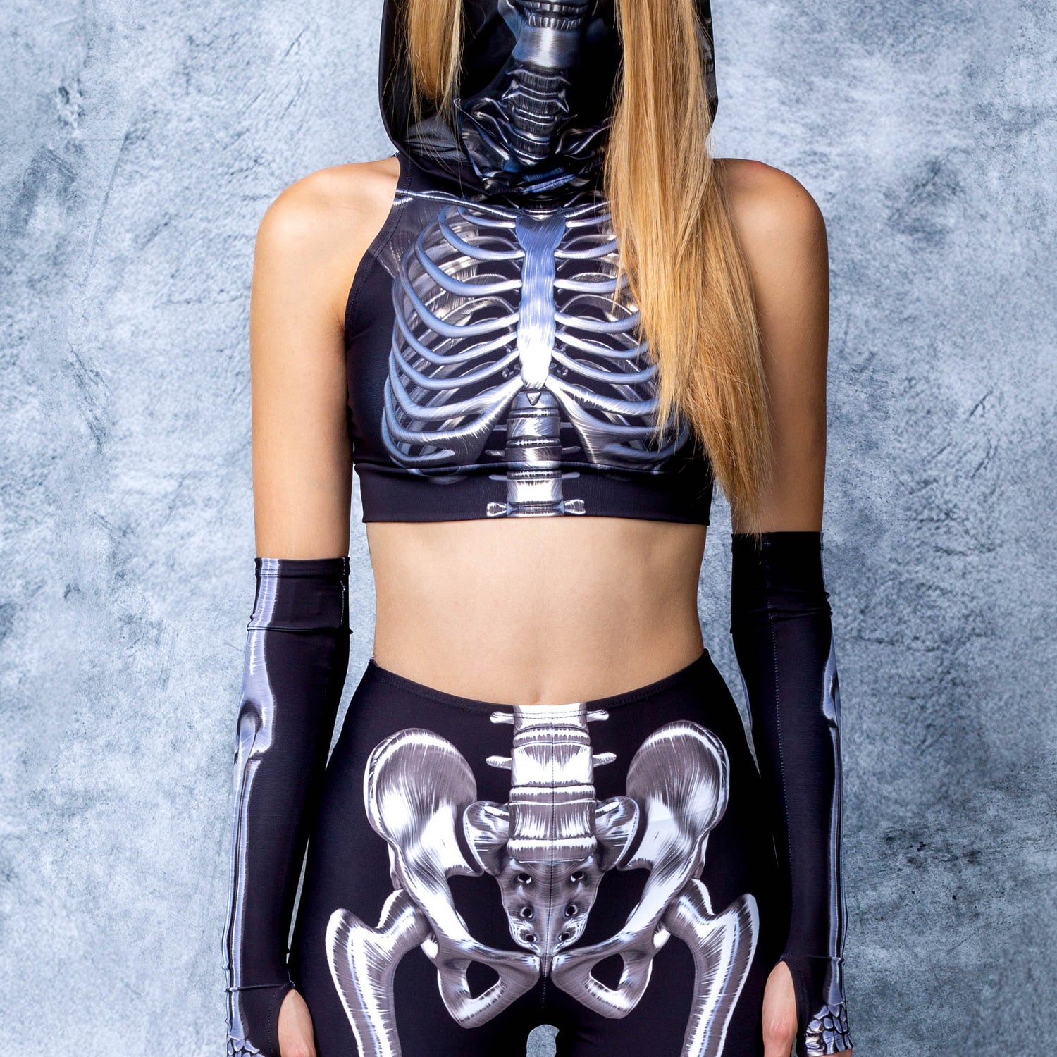Silver Bones Sleeveless Rave Top