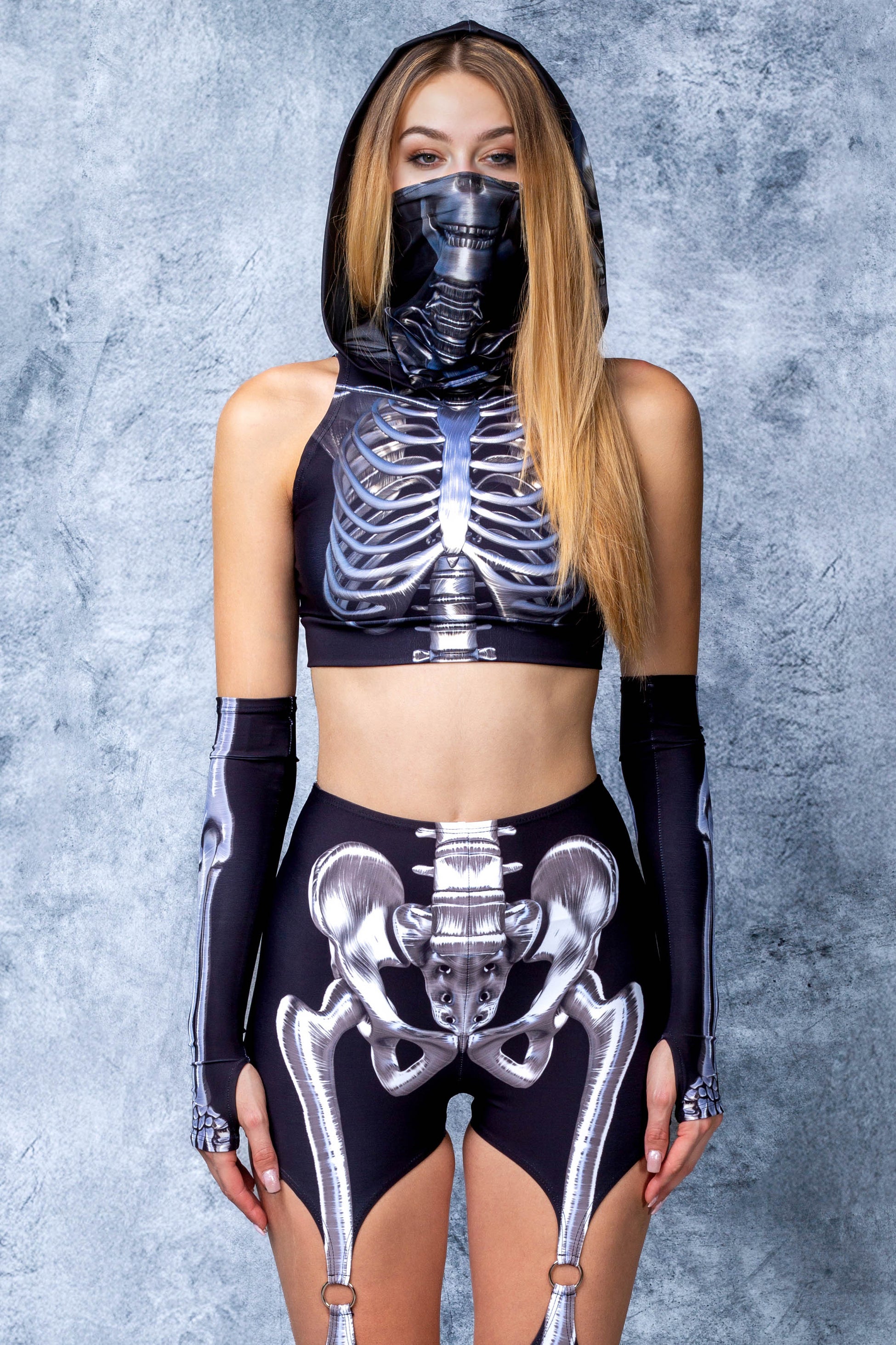 Silver Bones Garters Leggings 1