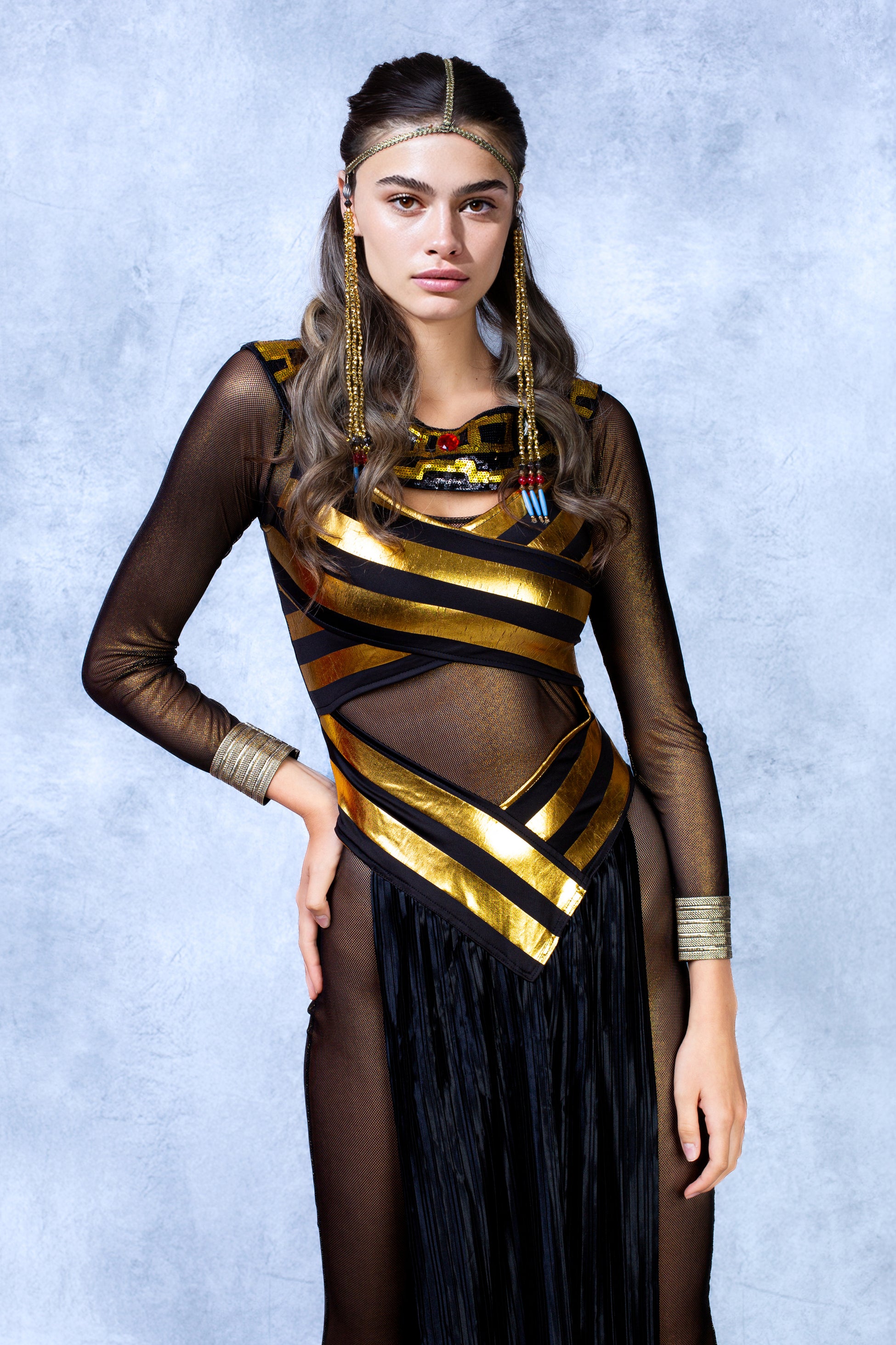 Golden Relic Stripe Bodysuit 1
