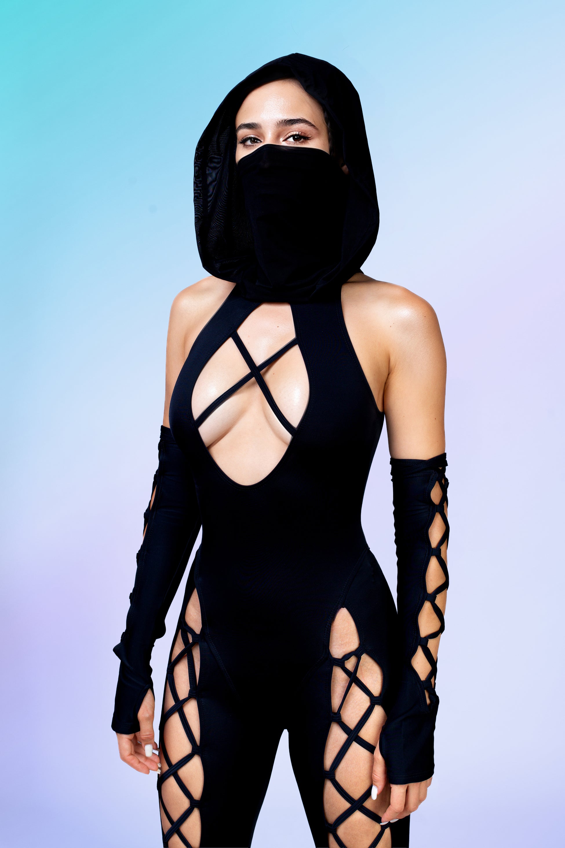 Just Black Criss-Cross Jumpsuit 1