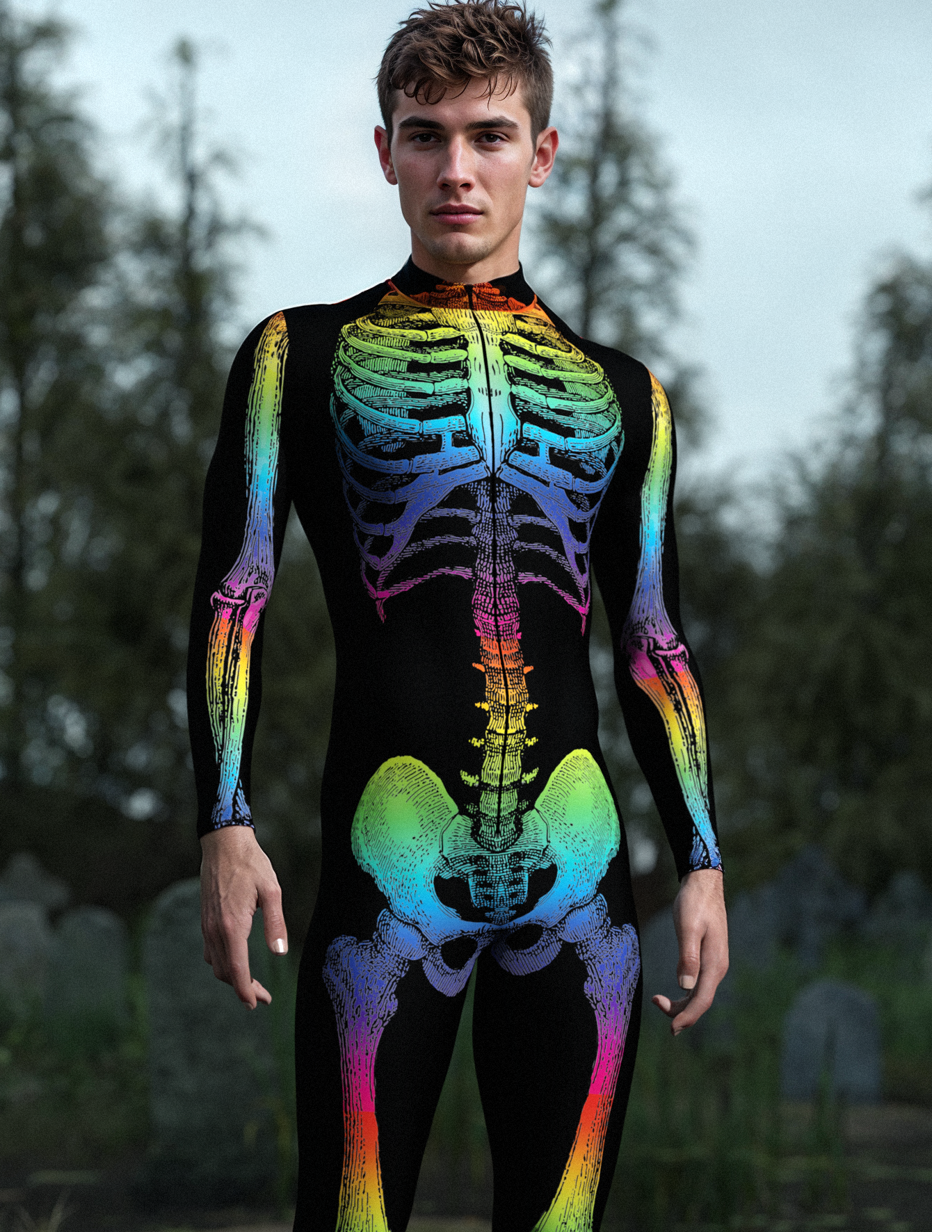 Rainbow Anatomy Male Costume 1