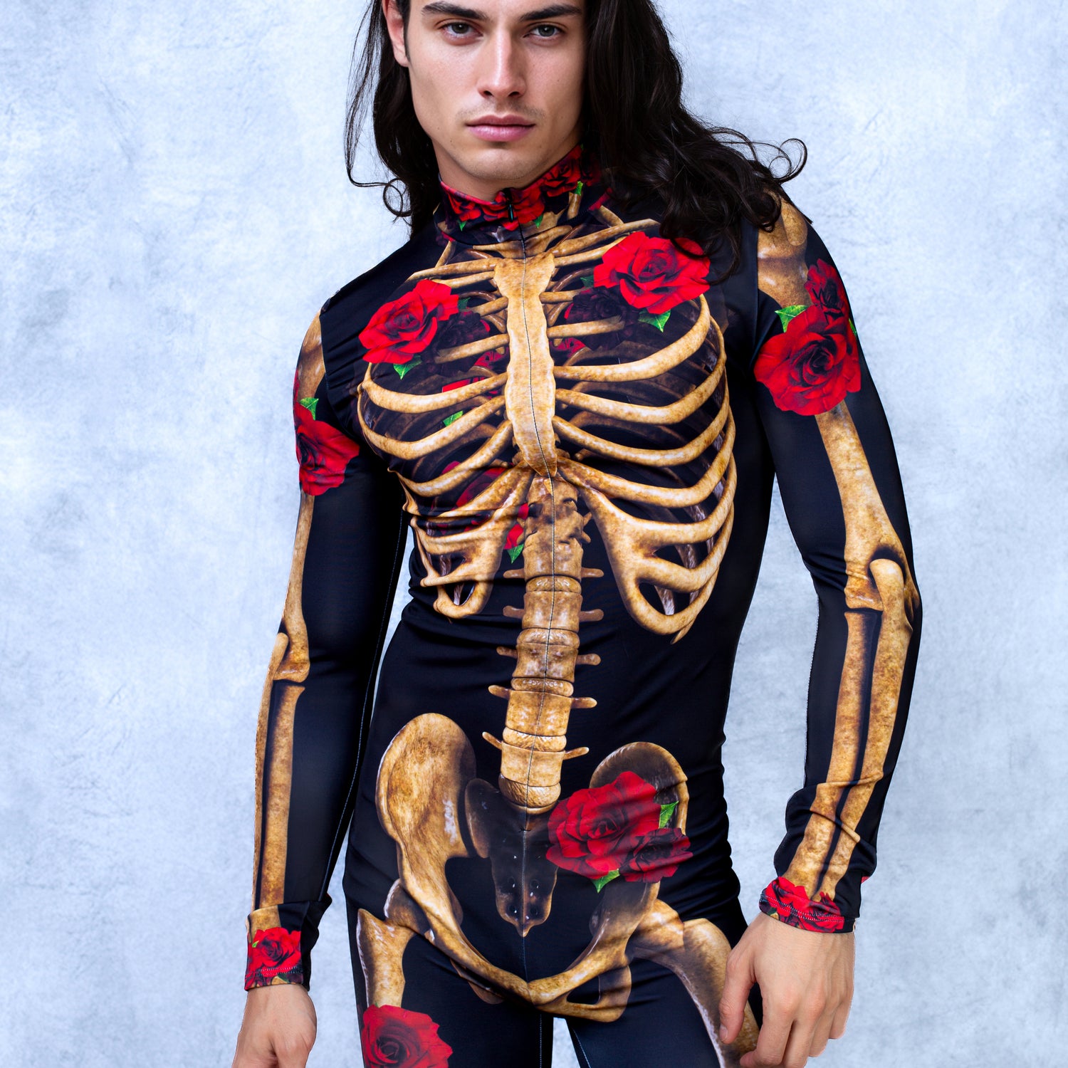 Rose Skeleton Male Costume