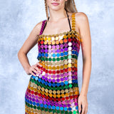Dazzle Rainbow Sequin Dress