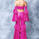 Luxe Pink Bandeau Top