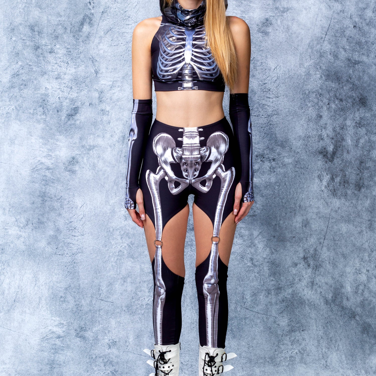 Silver Bones Garters Leggings 3