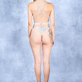 Glimmer Silver Body Chain