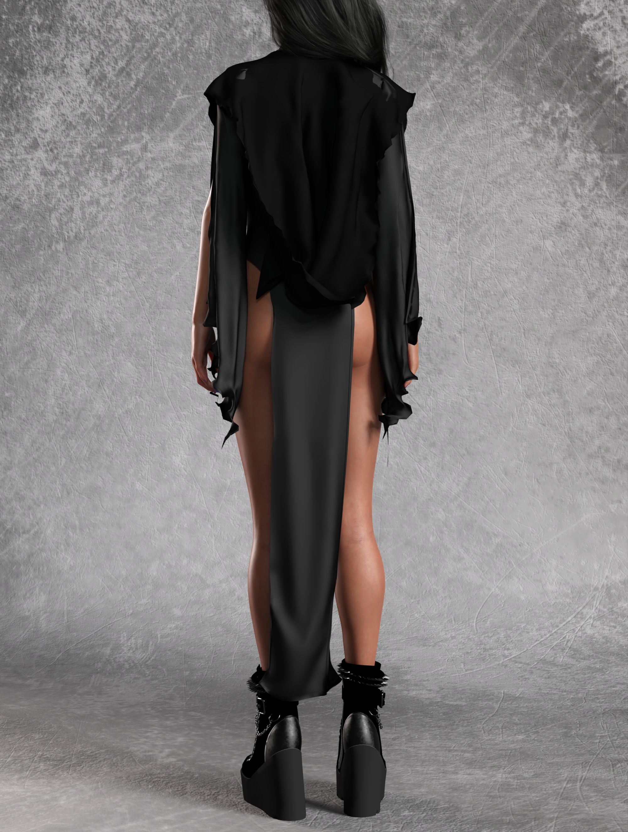 Women Witch High Cut Dress