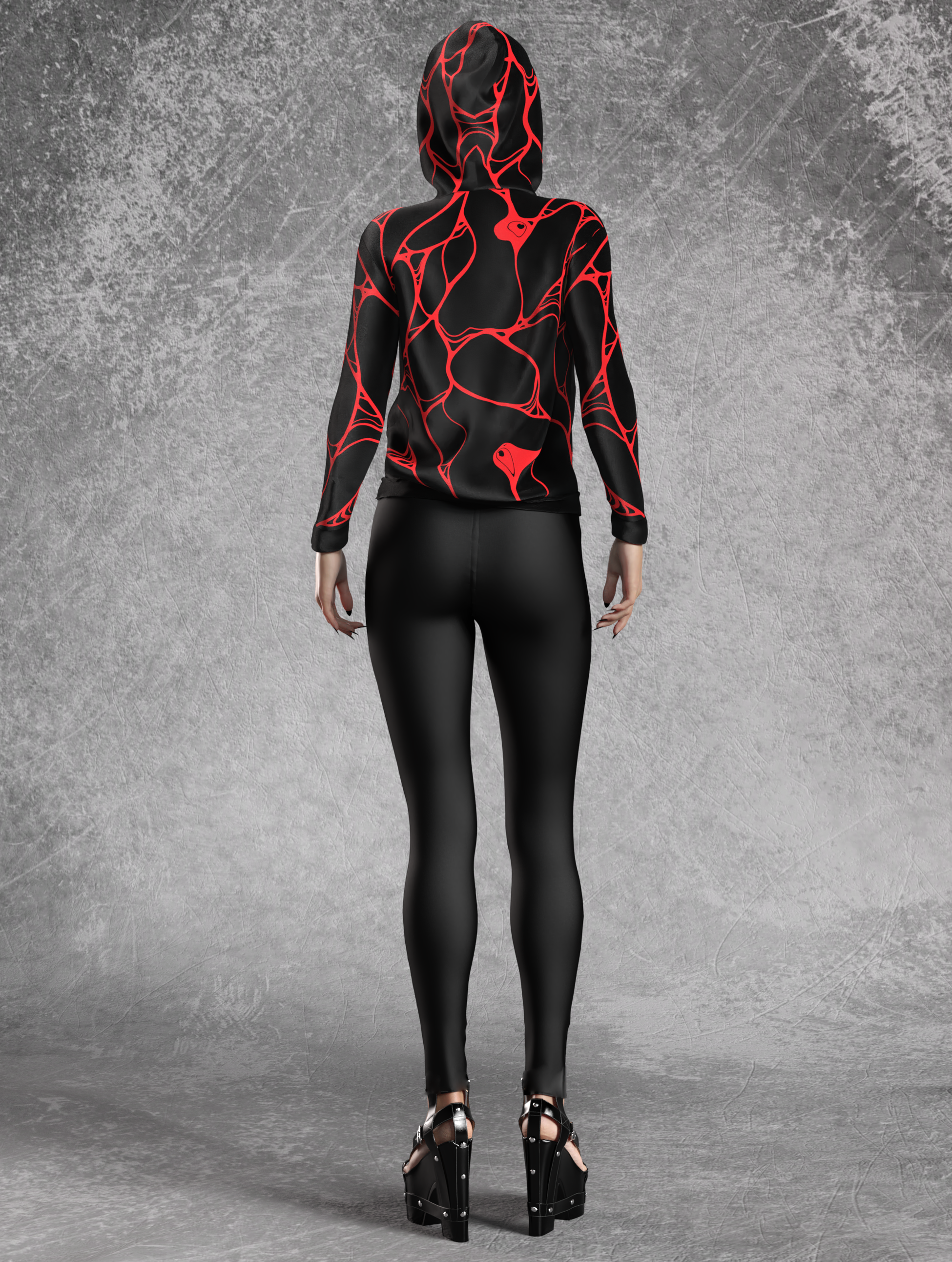 Omni Red Hoodie Leggings Set 2