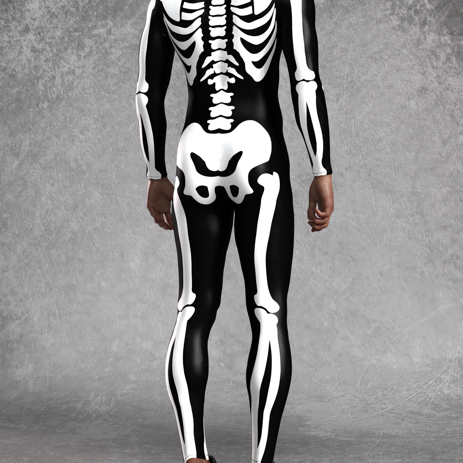 Men BnW Bossy Skeleton Male Costume