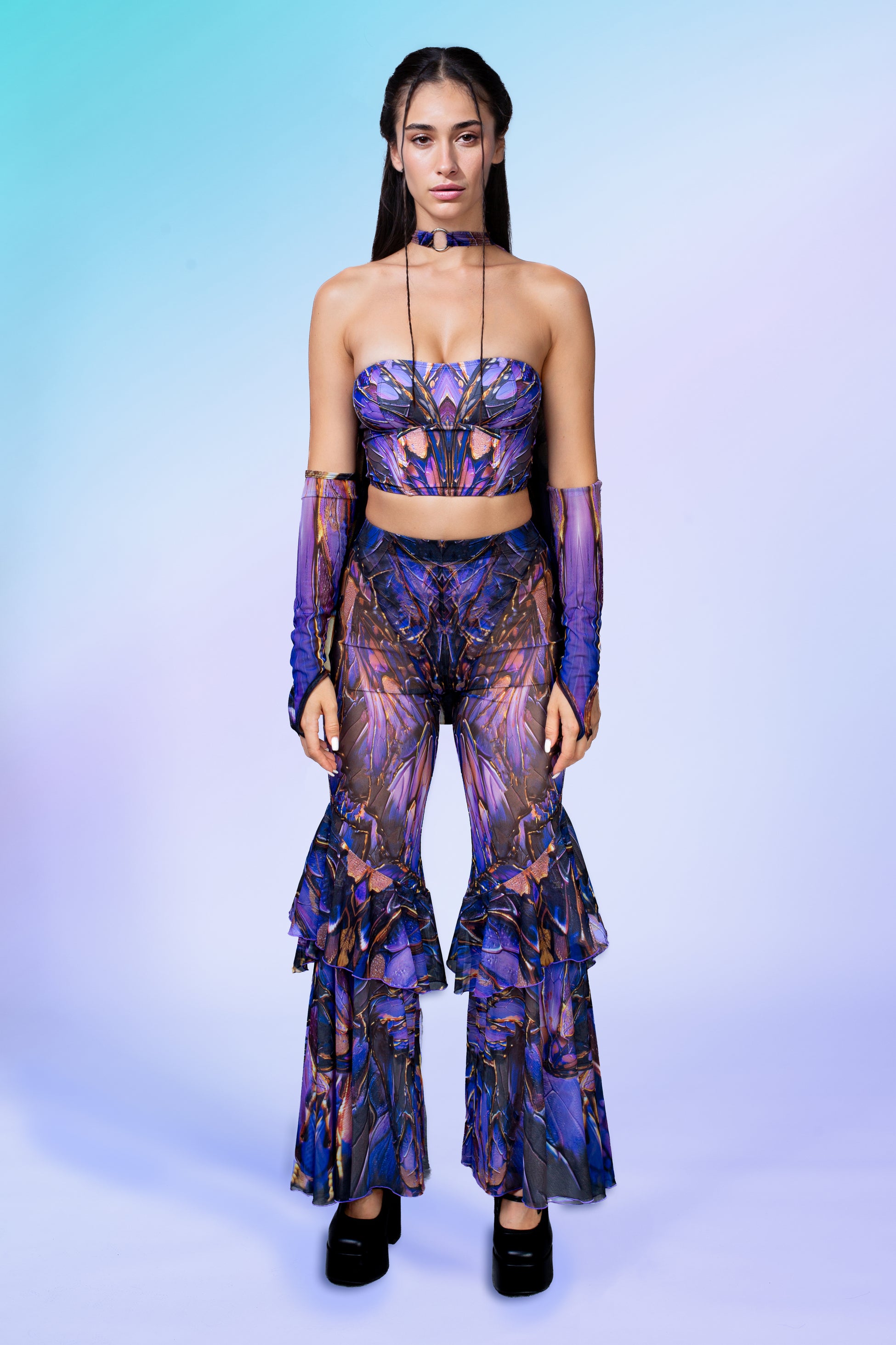 Echo of Mystery Ruffled Pants 1
