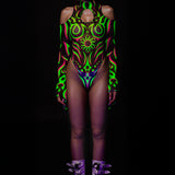 Solis Mesh Teardrop Leotard