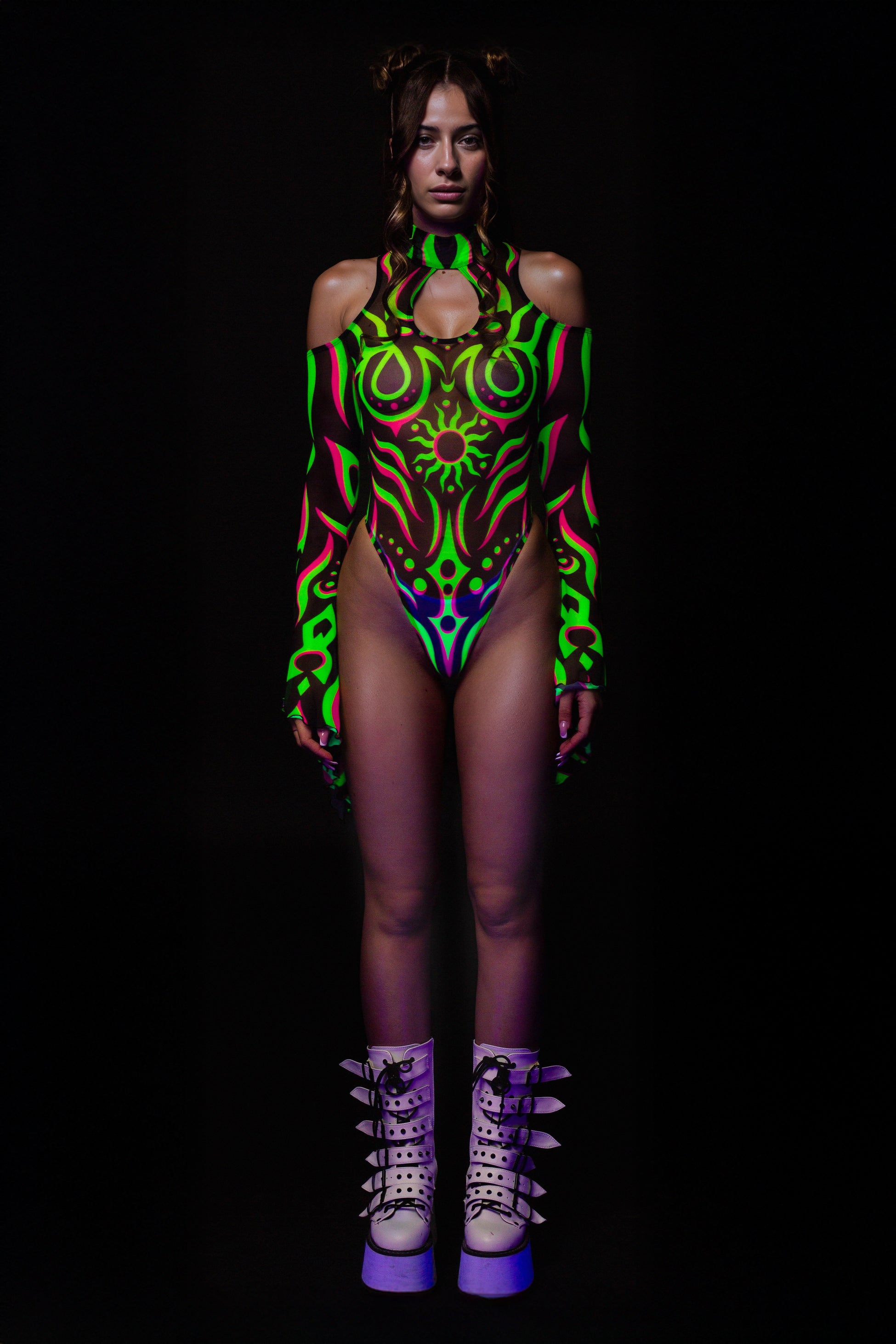 Solis Mesh Teardrop Leotard 2