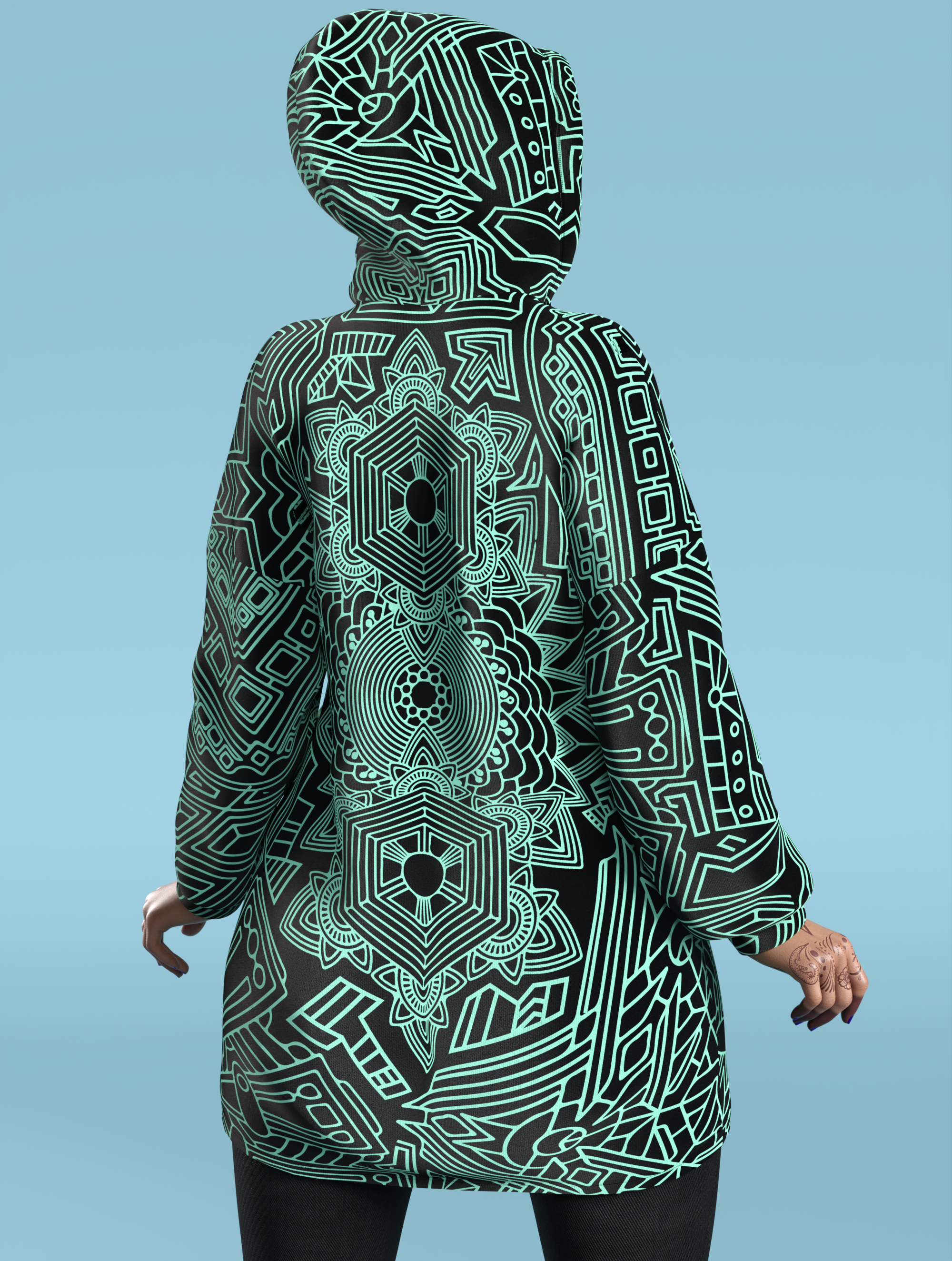 Beyond Lucid Zippy Hoodie Green