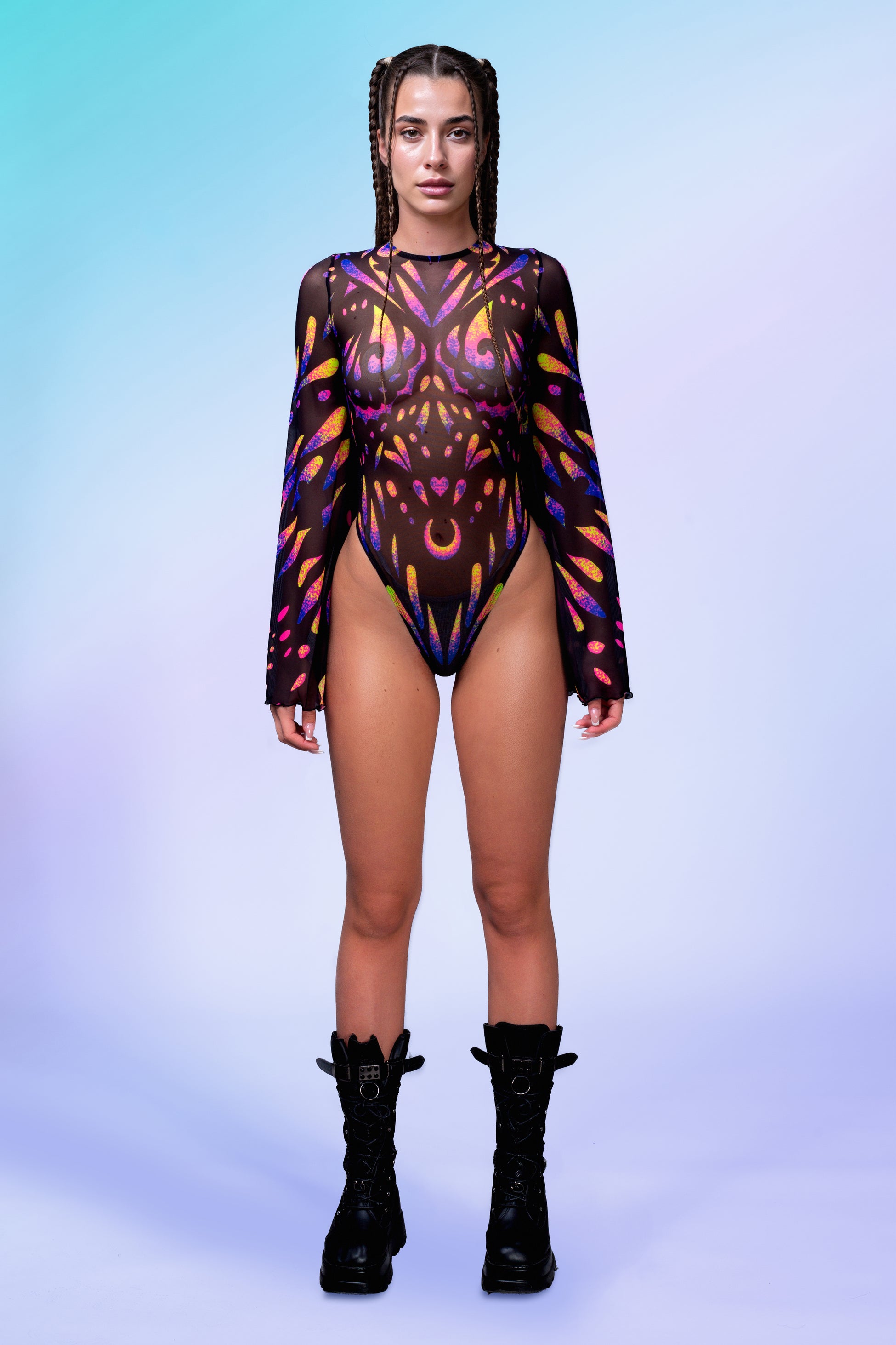 Dreamflight Mesh Bare Back Leotard 2