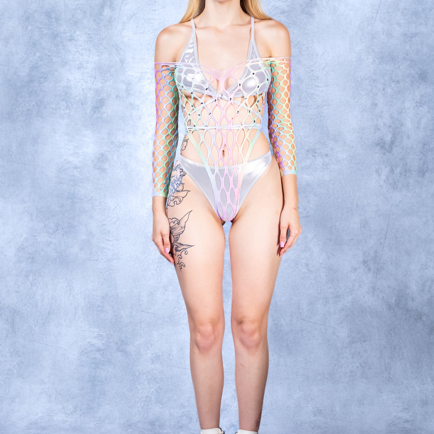 Prism Rainbow Cutout Bodysuit 2