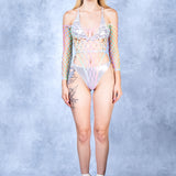 Prism Rainbow Cutout Bodysuit