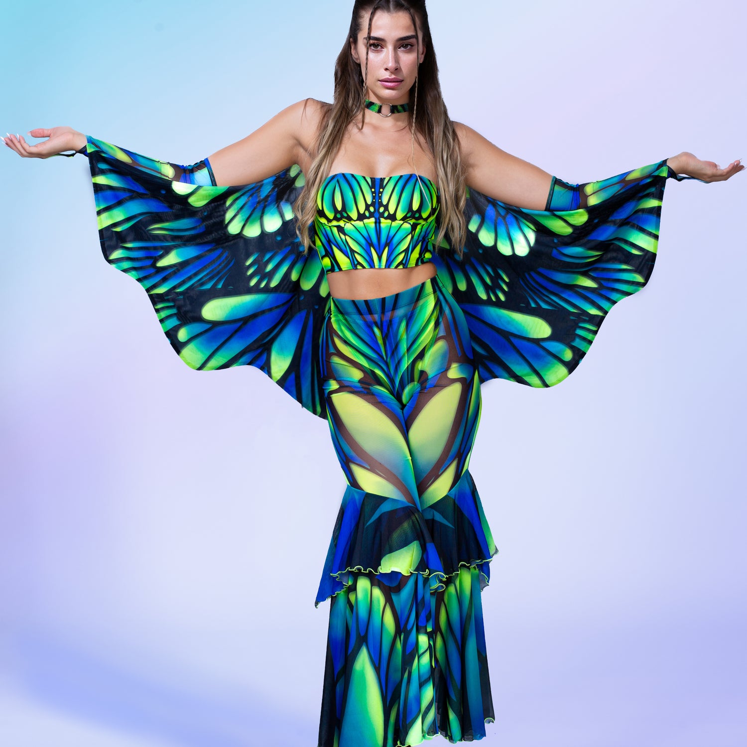 Flutter Fairy Ruffled Winged Set
