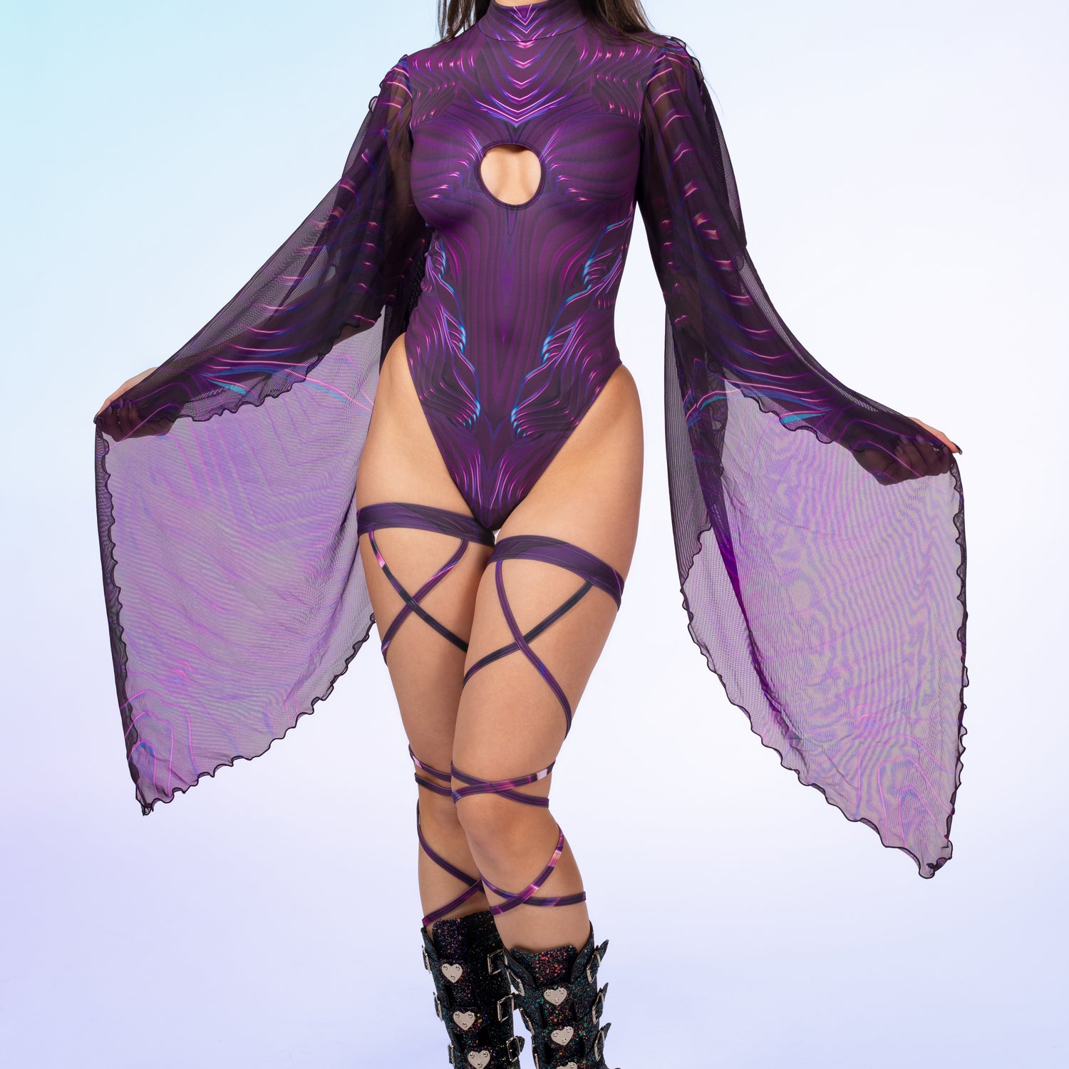 Candy Armor Angel Bodysuit Purple