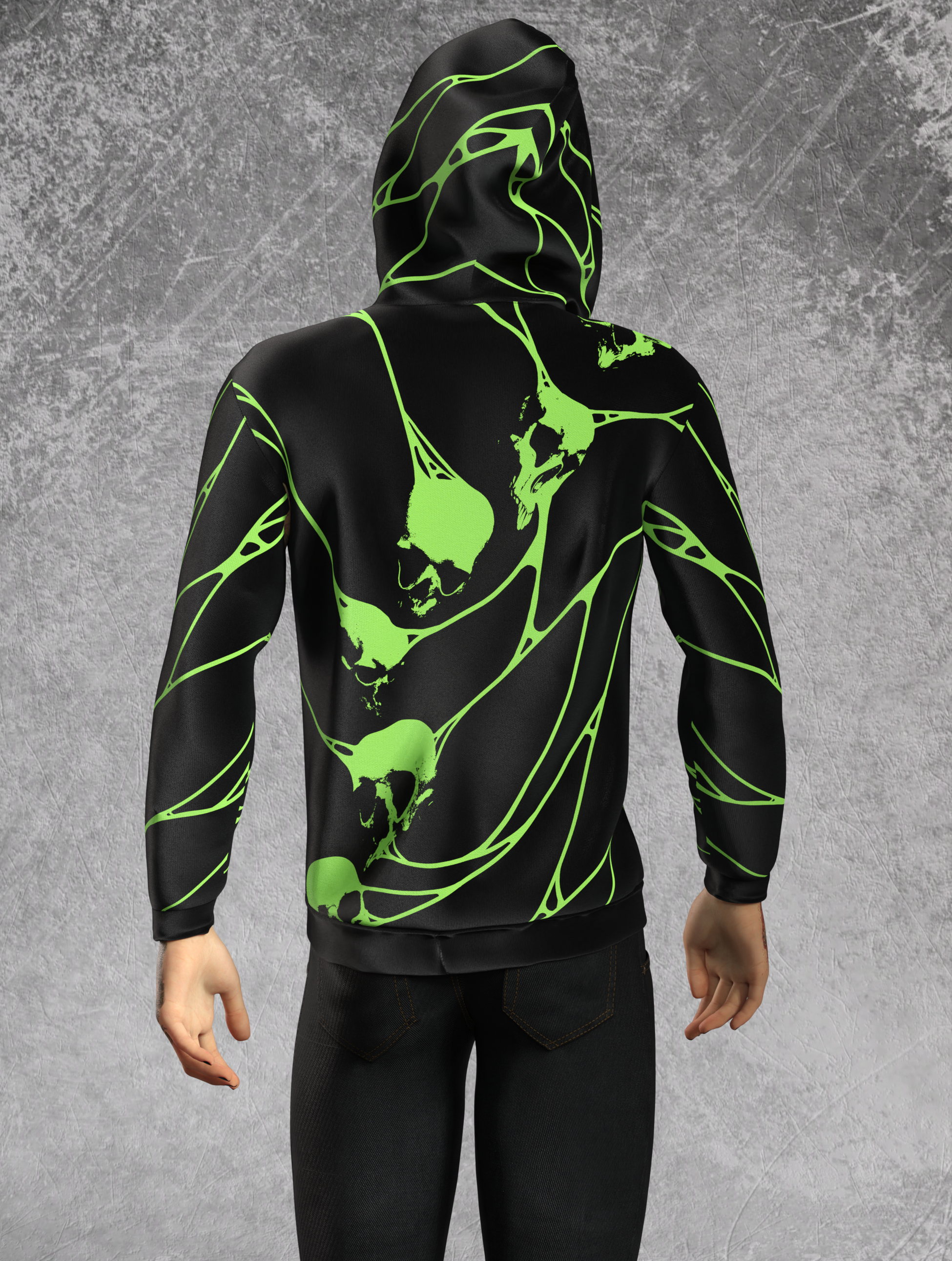 Toxic Amnesia Male Short Hoodie 2