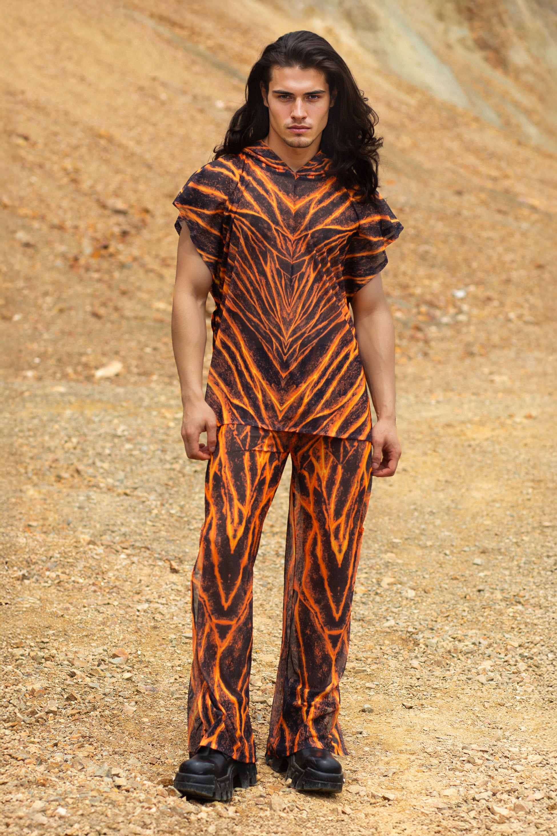 Lava Burst Male Split Pants 1