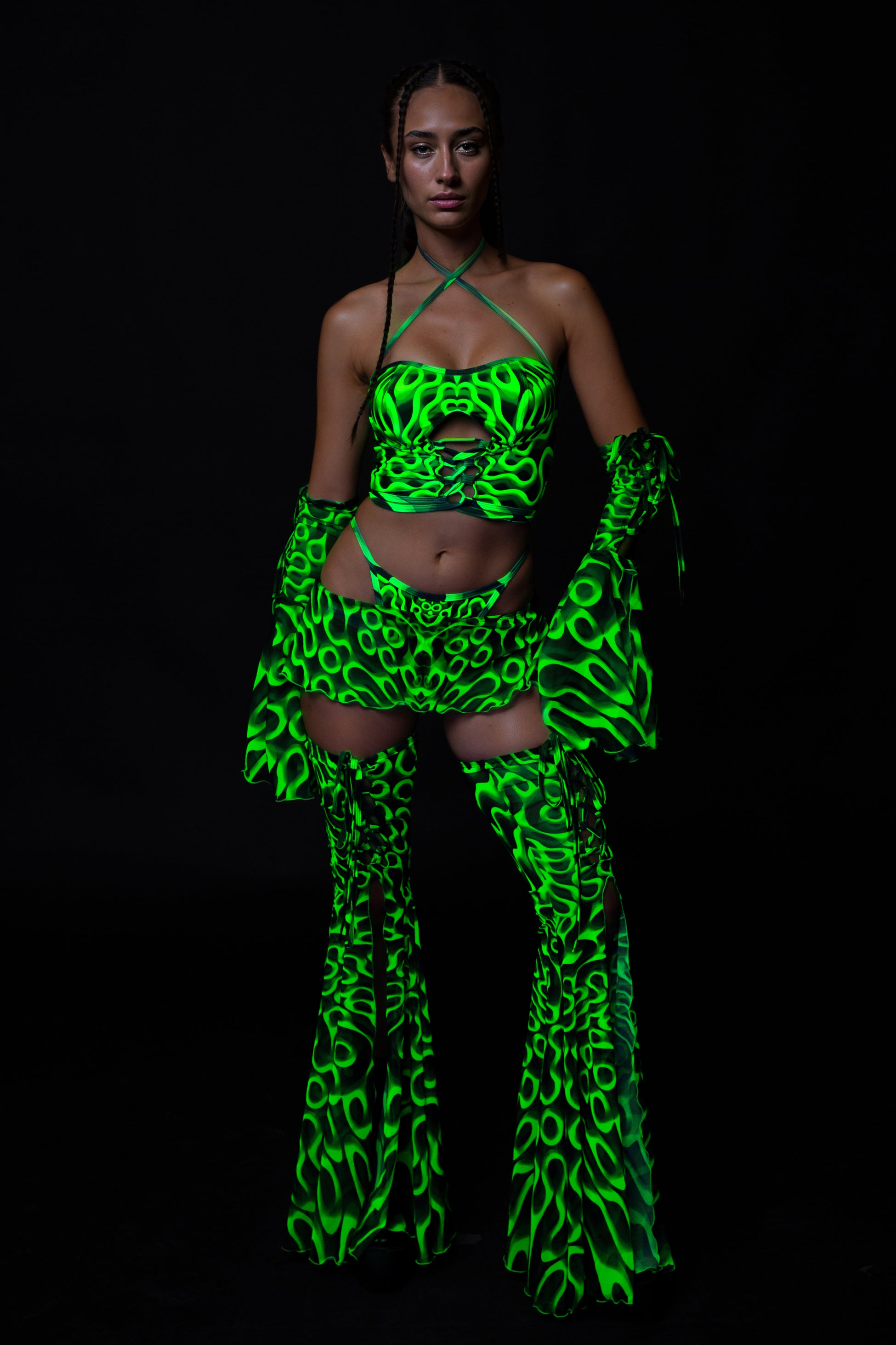 Cyber Double Vision Corset Flared Set 2