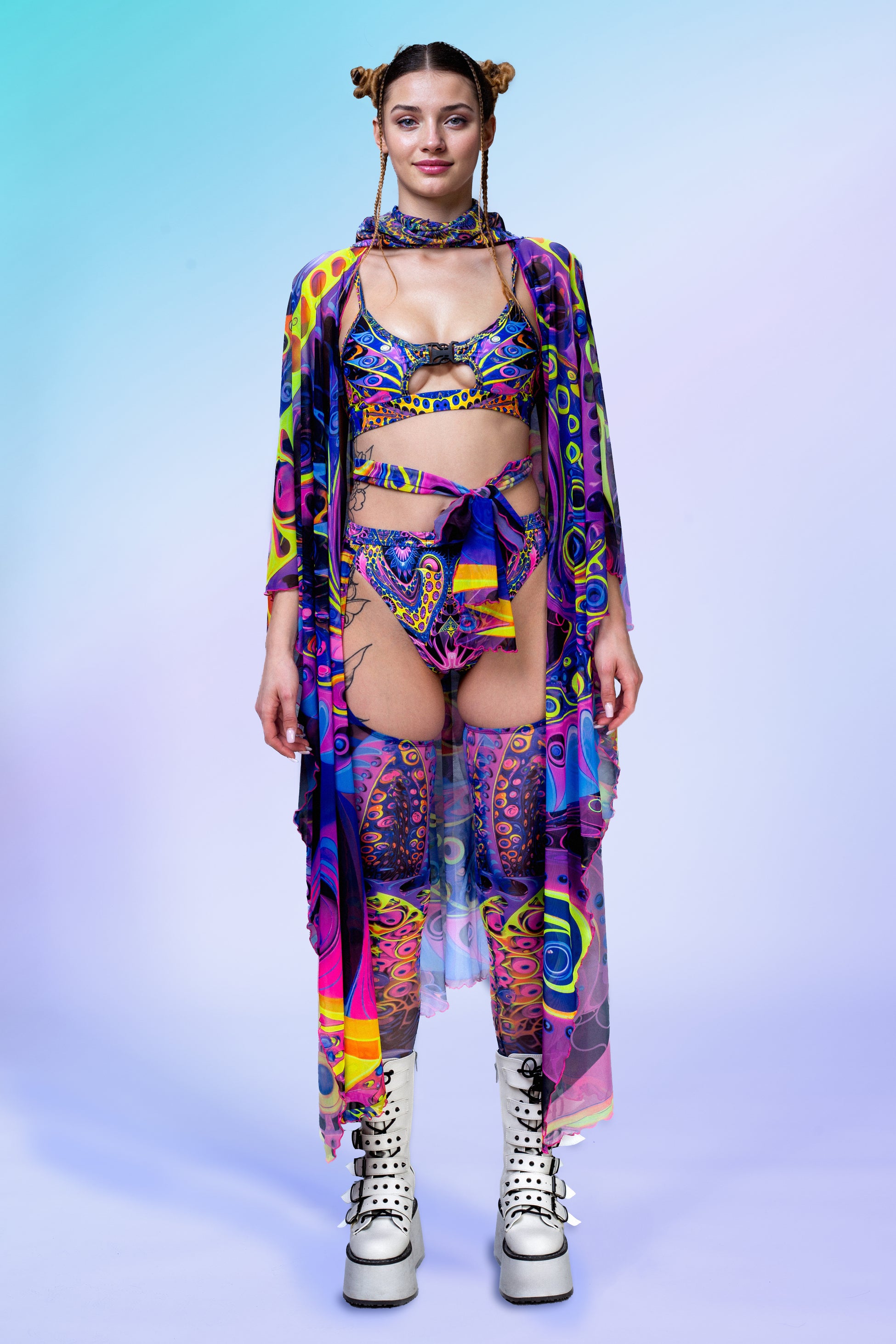 Eyeball it Buckle Mesh Chaps 1