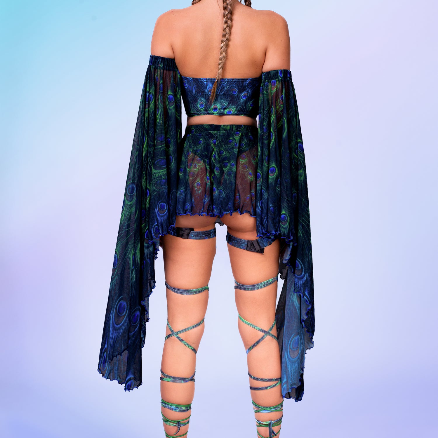 Peekok Bandeau Set Lycra, Mesh