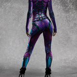 Purple Moth Lady Costume