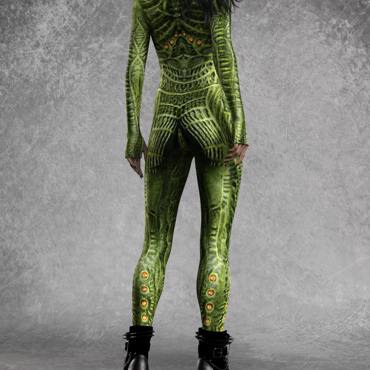 Green Insect Zombie Costume 6