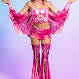 Fairy Aura Rose Corset Winged Set