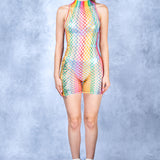 Lucentia Rainbow Mini Dress