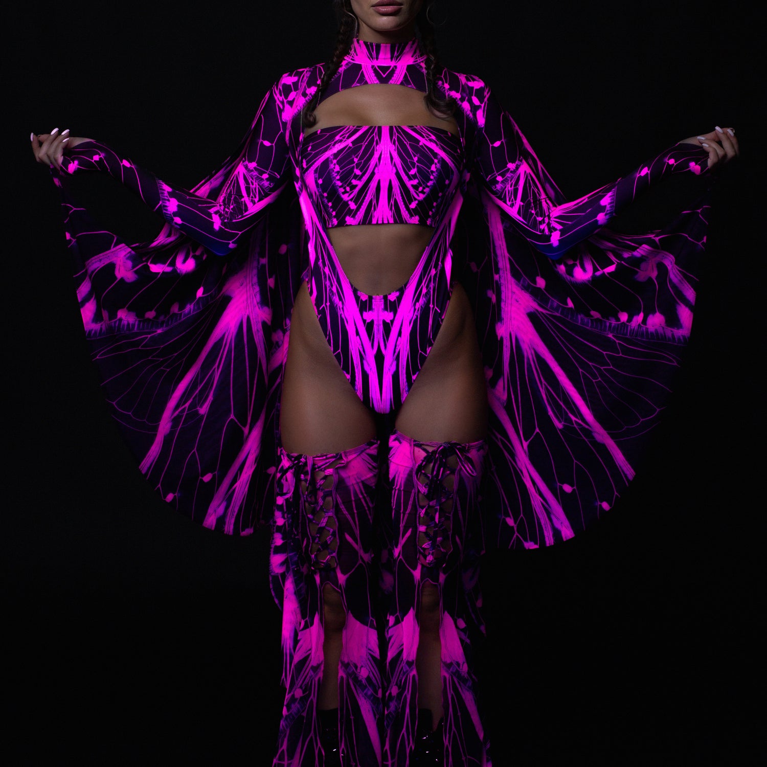 Birdsong Pink Mesh Wings