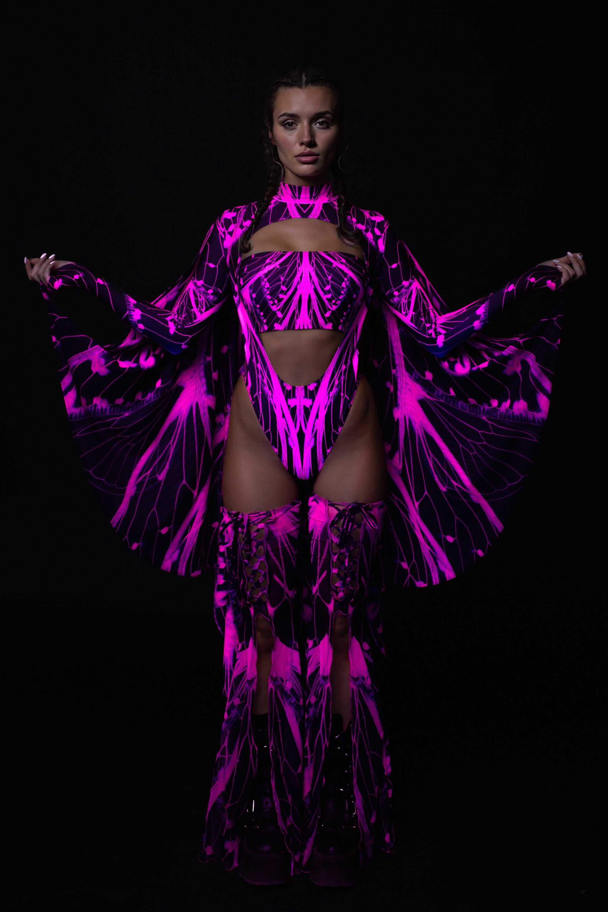 Birdsong Pink Mesh Wings 1