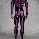 Purple Candy Skeleton Male Costume