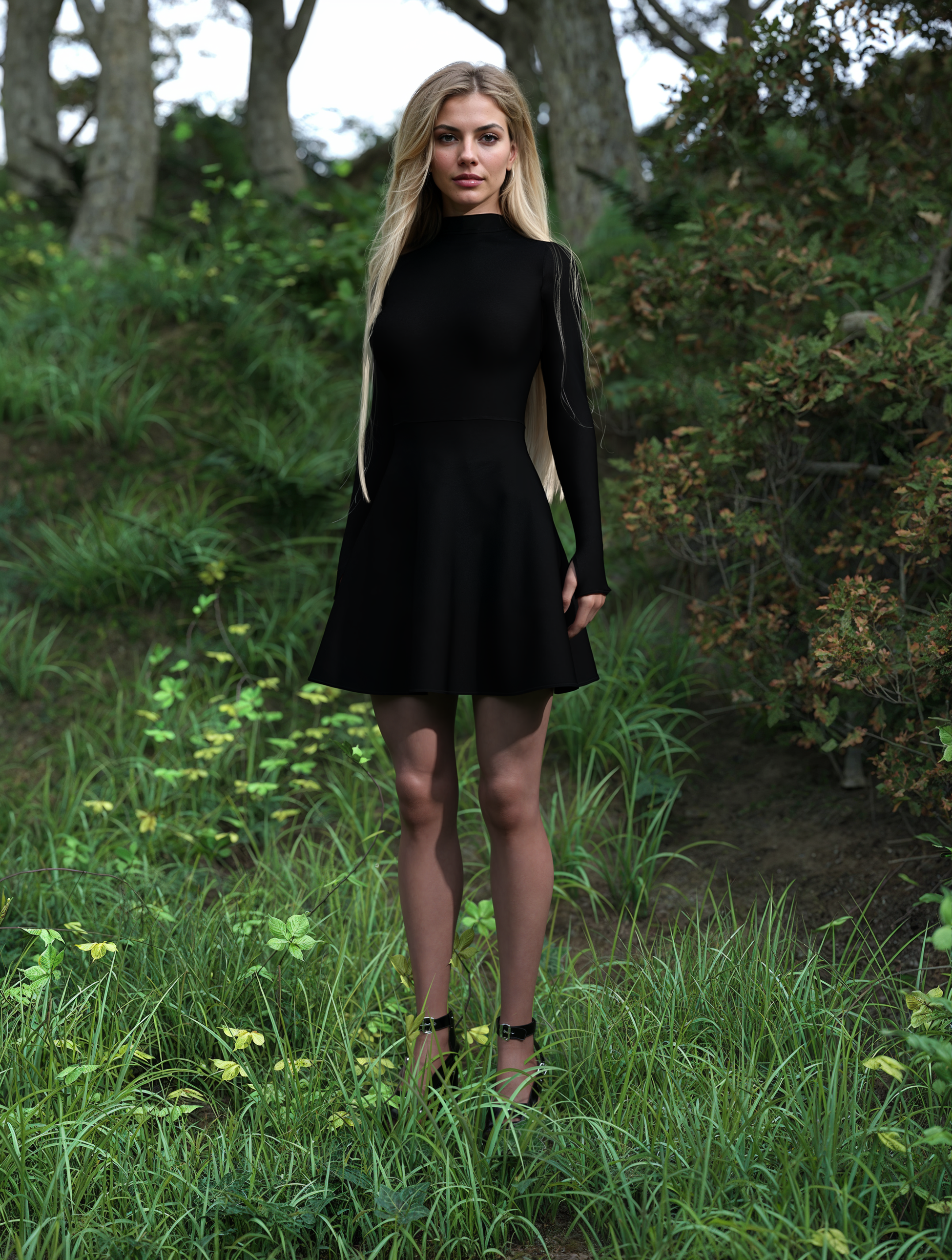 Just Black Witcher Skater Dress 2