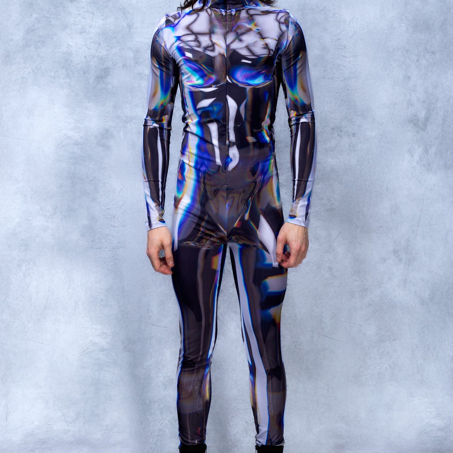 Zephyra Male Costume Silver